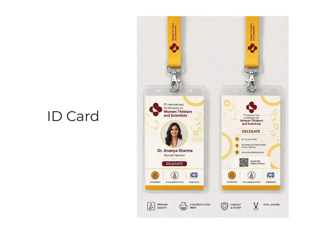 Delegate ID cards