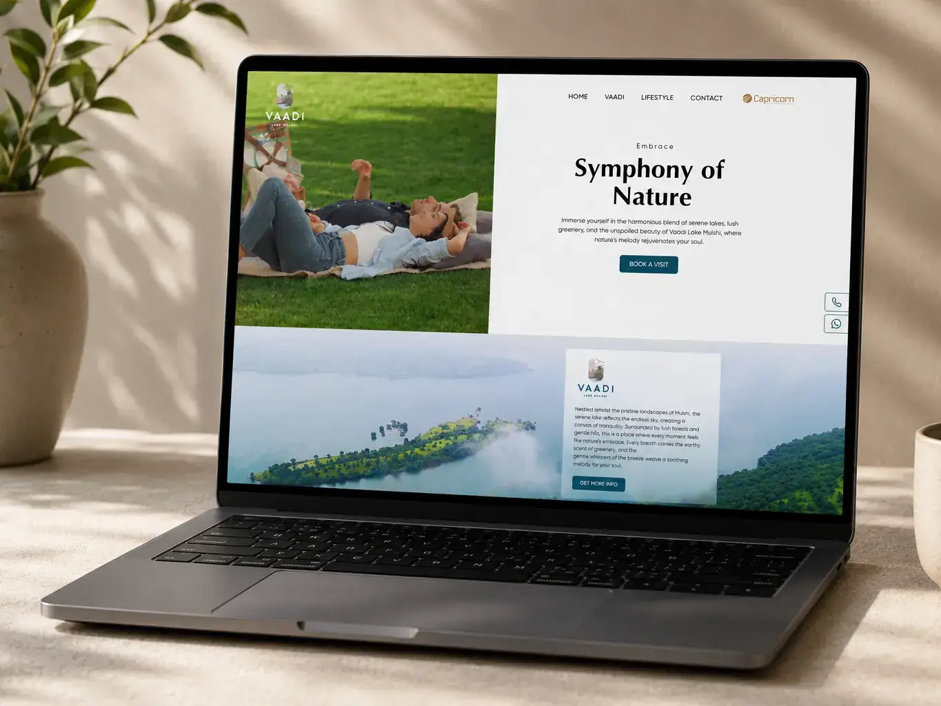 Vaadi Lake Mulshi website project