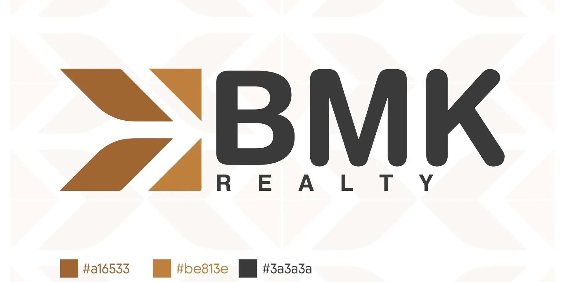 BMK Realty logo and colour palette