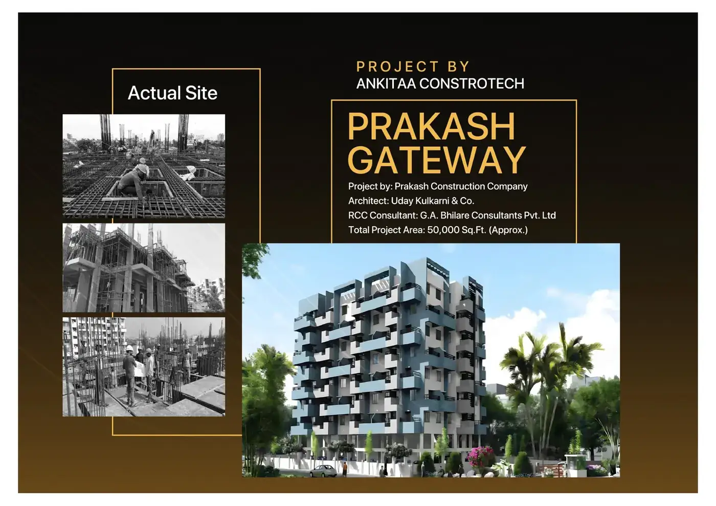 Ankitaa Constrotech brochure spread