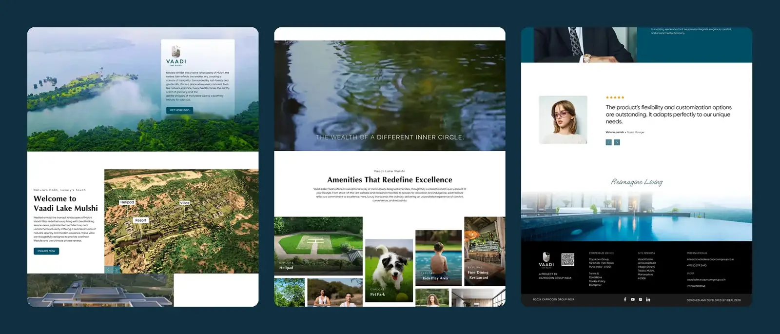 Vaadi website pages