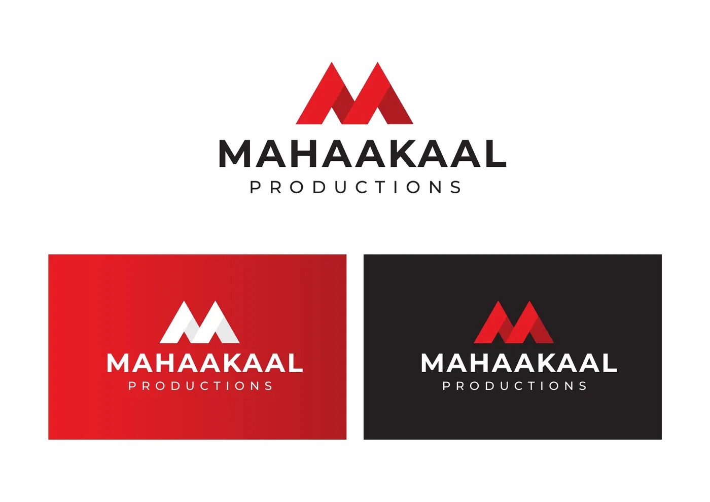 Logo on red and charcoal