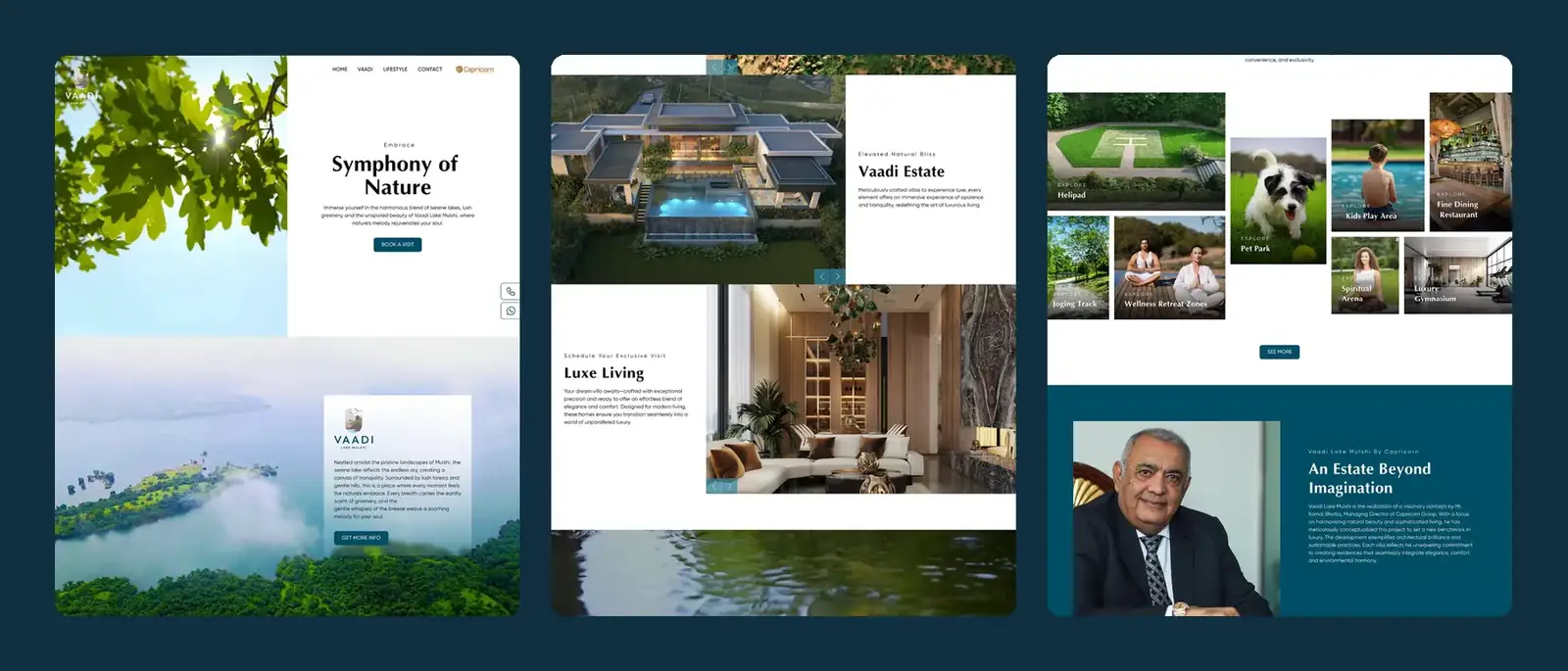 Vaadi website pages