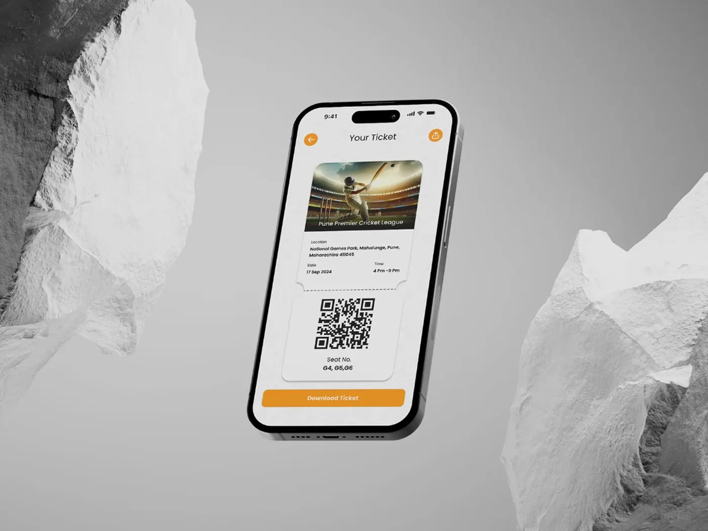 Match ticket with QR code
