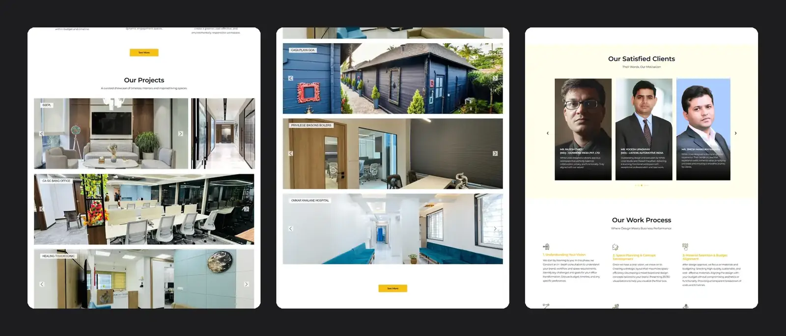 White Lines website: projects, gallery and clients