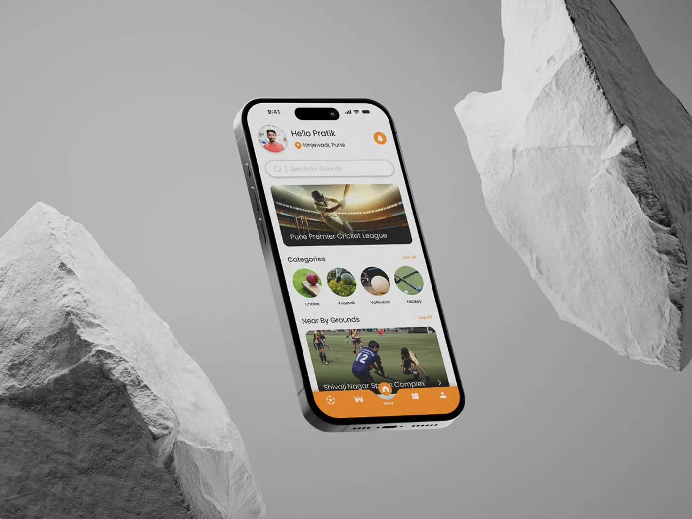 App home screen